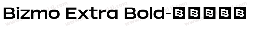 Bizmo Extra Bold字体转换